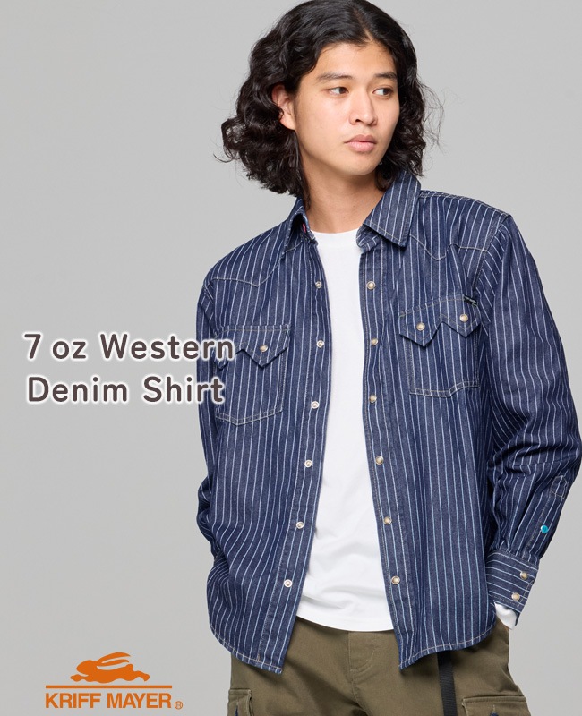 クリフメイヤー[公式] ウエスタンデニムシャツ MENS 2625110