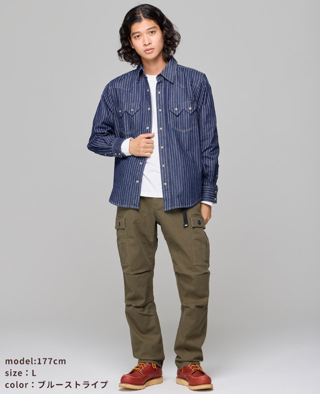 クリフメイヤー[公式] ウエスタンデニムシャツ MENS 2625110