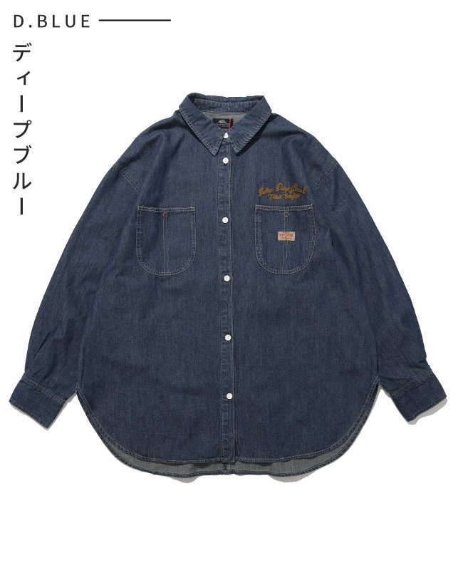 クリフメイヤー[公式] カバーオール風デニムシャツチュニック LADYS W2615123