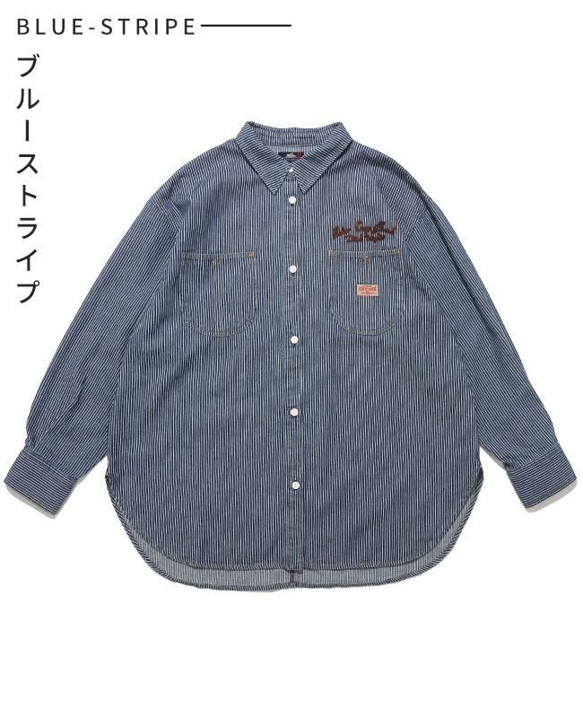 クリフメイヤー[公式] カバーオール風デニムシャツチュニック LADYS W2615123