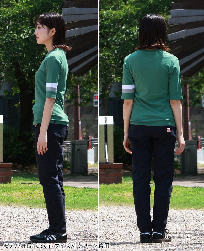 クリフメイヤー[公式] [日本製]タイトフィット切替5分袖Tシャツ MENS 839900A