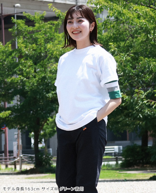 クリフメイヤー[公式] [日本製]タイトフィット切替5分袖Tシャツ MENS 839900A