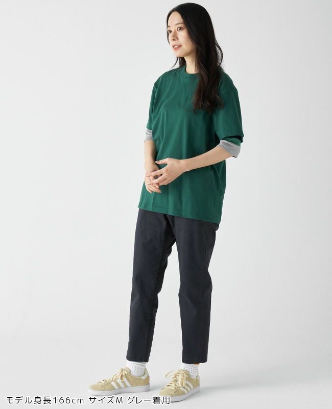 クリフメイヤー[公式] [日本製]タイトフィット切替5分袖Tシャツ MENS 839900A