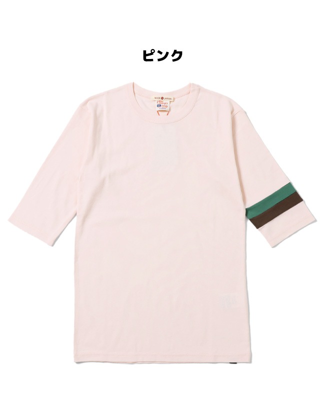 クリフメイヤー[公式] [日本製]タイトフィット切替5分袖Tシャツ MENS 839900A
