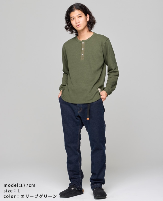クリフメイヤー[公式] ハニカムワッフルヘンリーロンT MENS 2517820