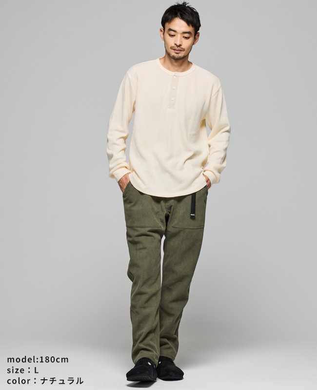 クリフメイヤー[公式] ハニカムワッフルヘンリーロンT MENS 2517820