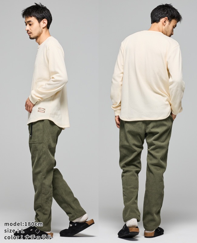 クリフメイヤー[公式] ハニカムワッフルヘンリーロンT MENS 2517820