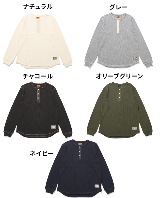 クリフメイヤー[公式] ハニカムワッフルヘンリーロンT MENS 2517820
