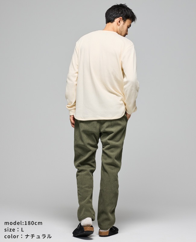 クリフメイヤー[公式] ハニカムワッフルヘンリーロンT MENS 2517820