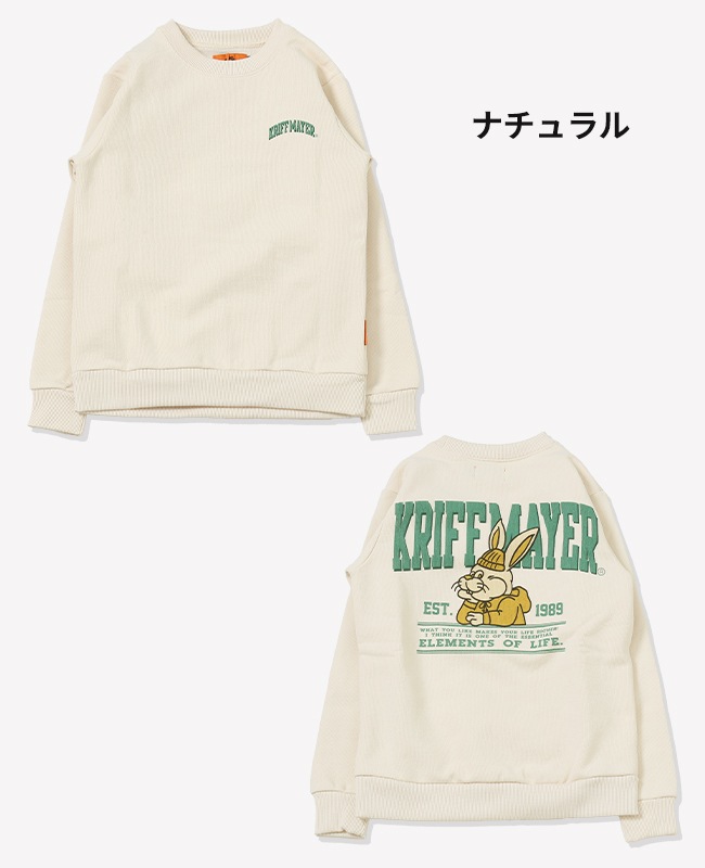 クリフメイヤー[公式] 裏起毛クルー(クリフラビット) KIDS 2427825K