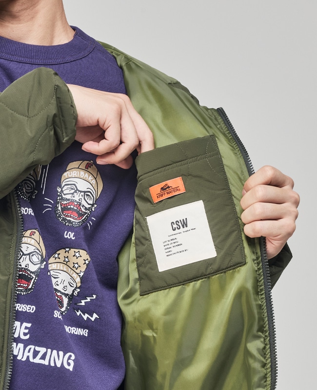 クリフメイヤー[公式] キルティングフードジャケット MENS 2525105