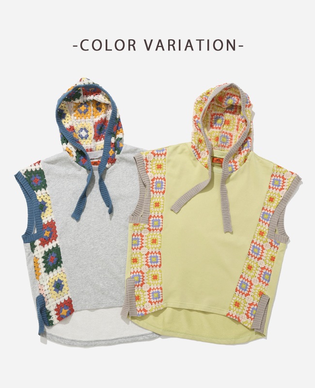 クリフメイヤー[公式] クロシェニット切り替えフードベスト LADYS W2535120