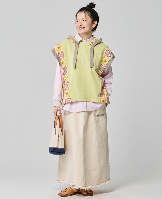 クリフメイヤー[公式] クロシェニット切り替えフードベスト LADYS W2535120