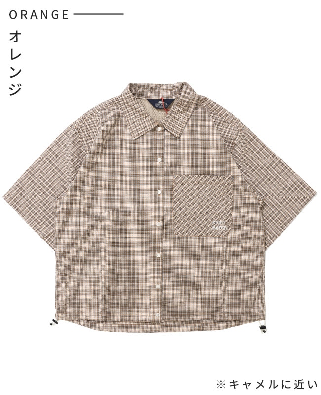 クリフメイヤー[公式] シアサッカードロストチェックシャツ LADYS W2555112