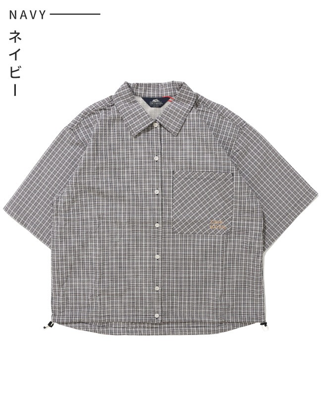 クリフメイヤー[公式] シアサッカードロストチェックシャツ LADYS W2555112