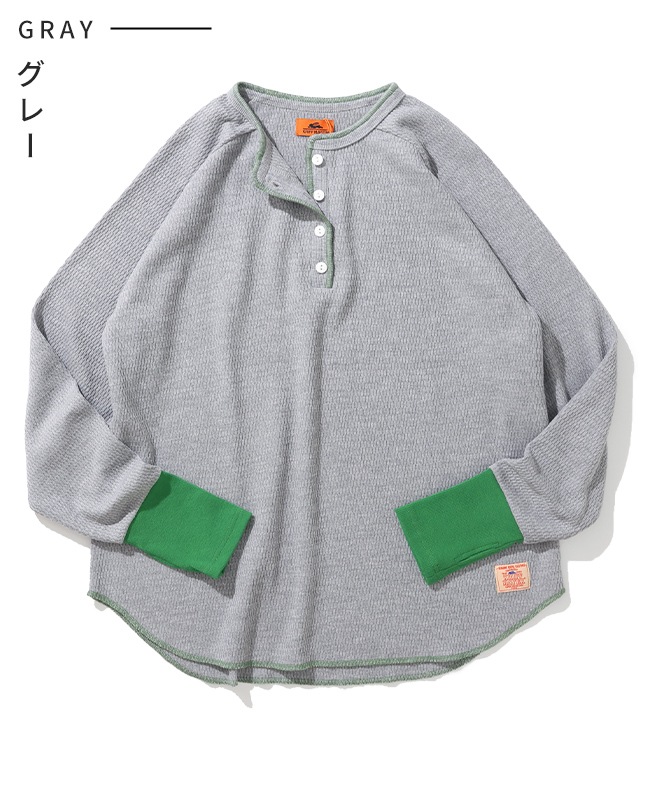 クリフメイヤー[公式] ハニカムワッフルバイカラーロンT LADYS W2517831