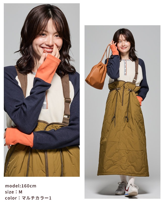 クリフメイヤー[公式] ハニカムワッフルバイカラーロンT LADYS W2517831