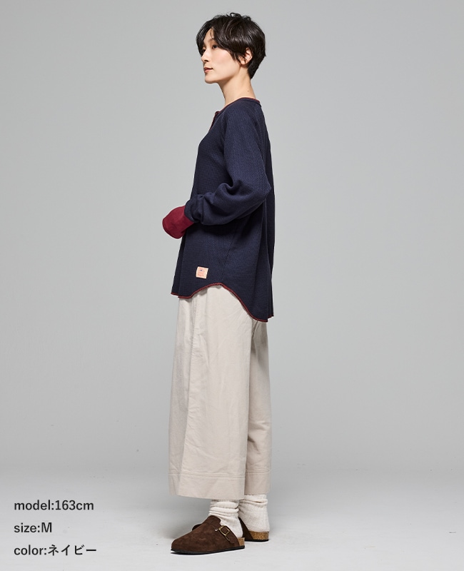 クリフメイヤー[公式] ハニカムワッフルバイカラーロンT LADYS W2517831