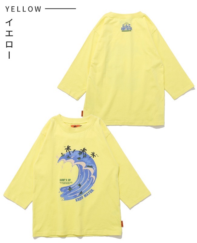 クリフメイヤー[公式] 楽LUCK七分袖Tシャツ(波) KIDS J2536316