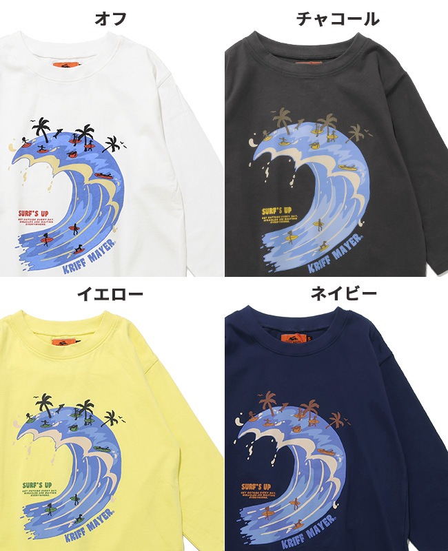 クリフメイヤー[公式] 楽LUCK七分袖Tシャツ(波) KIDS J2536316