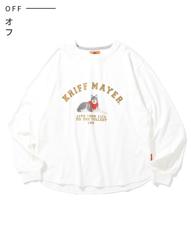 クリフメイヤー[公式] プリントロンT(マフラーハスキー) LADYS W2517830