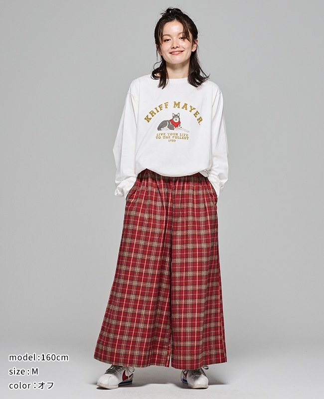 クリフメイヤー[公式] プリントロンT(マフラーハスキー) LADYS W2517830