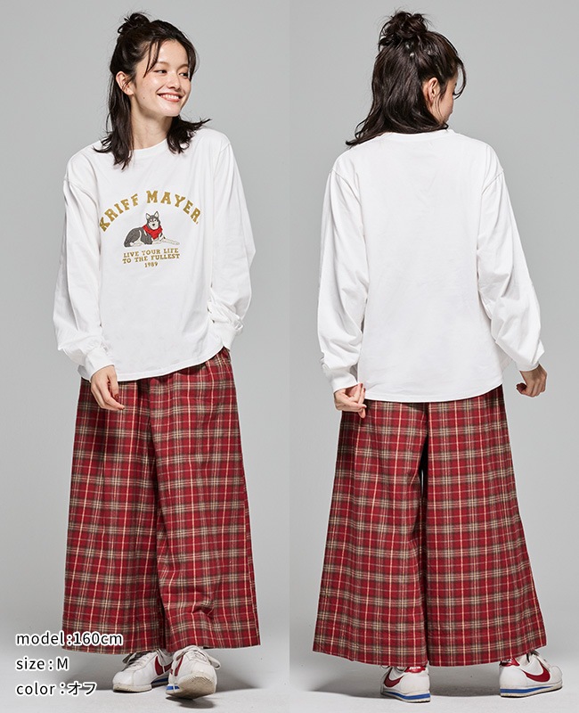 クリフメイヤー[公式] プリントロンT(マフラーハスキー) LADYS W2517830