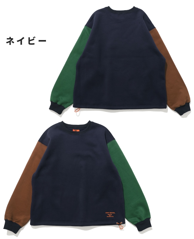 クリフメイヤー[公式] 裏起毛レトロカラークルー 2527200