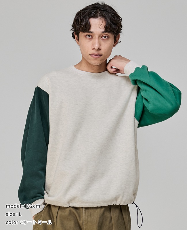 クリフメイヤー[公式] 裏起毛レトロカラークルー 2527200