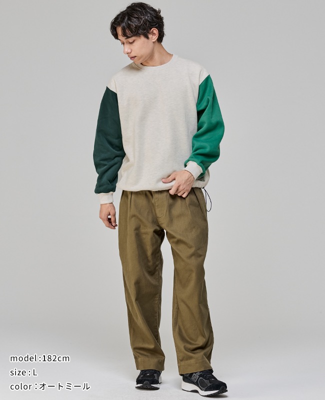 クリフメイヤー[公式] 裏起毛レトロカラークルー 2527200 | MENS