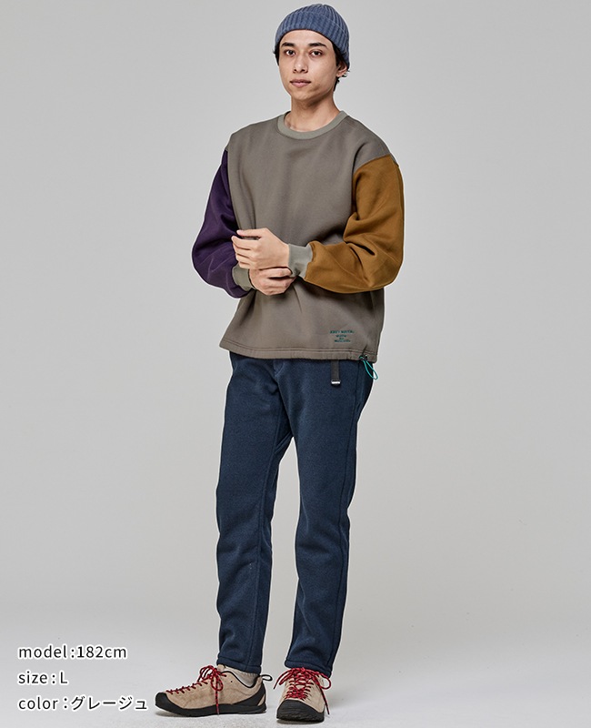 クリフメイヤー[公式] 裏起毛レトロカラークルー 2527200 | MENS