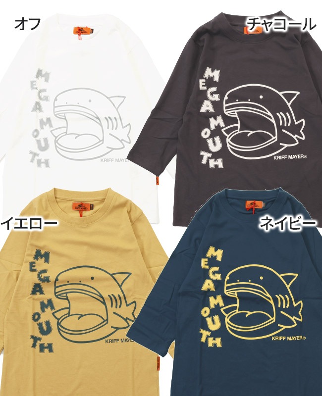 クリフメイヤー[公式] 楽LUCK-7分袖T(メガマウス) KIDS J2434308