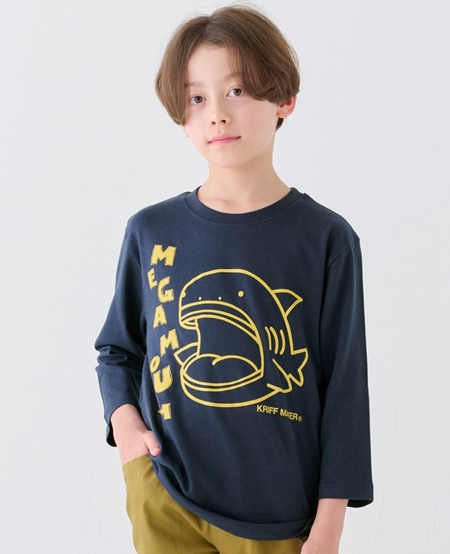 とも クリフメイヤー[公式] 楽LUCK-7分袖T(メガマウス) KIDS J2434308