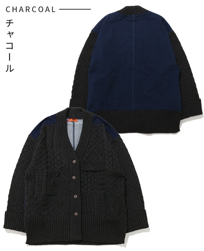 クリフメイヤー[公式] デニムドッキングカーデ LADYS W2527102