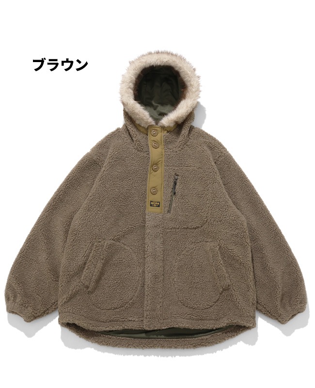 クリフメイヤー[公式] ボアミリタリーフードジャケット MENS 2525108