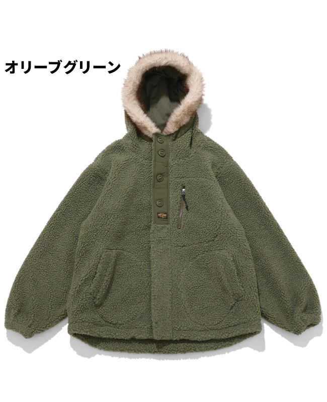 クリフメイヤー[公式] ボアミリタリーフードジャケット MENS 2525108