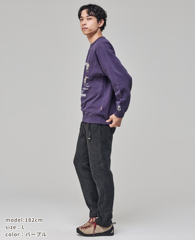 クリフメイヤー[公式] チルタイム裏起毛クルー(顔) MENS 2523108