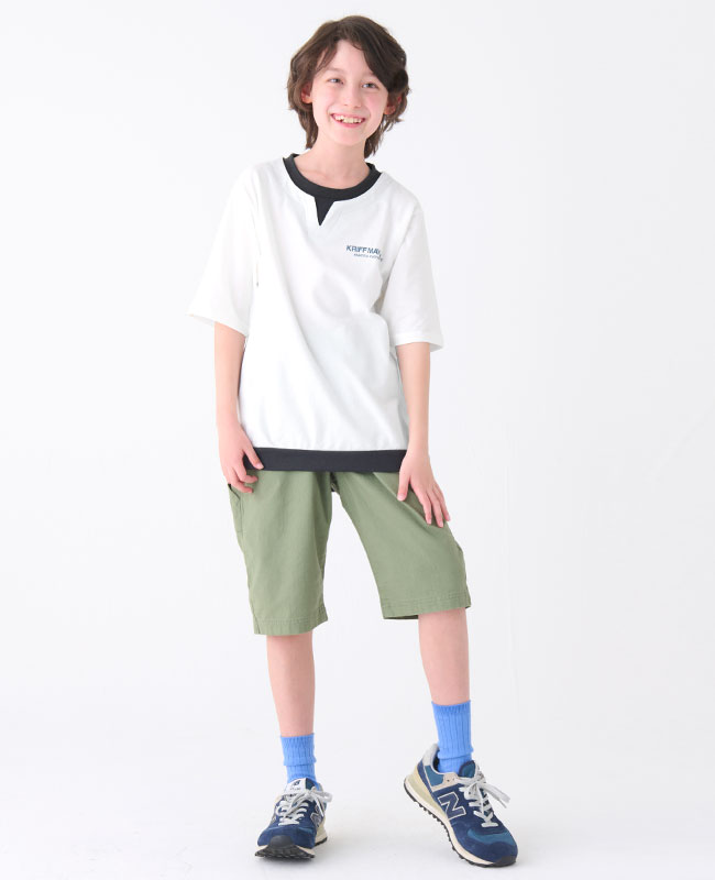 クリフメイヤー[公式] ナノカノコキーネックゆるTシャツ KIDS 2347856K