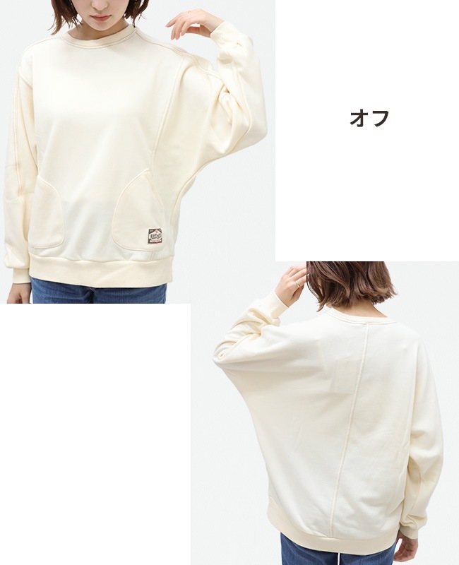 クリフメイヤー[公式] スウェットモモンガクルー LADYS 2417833L