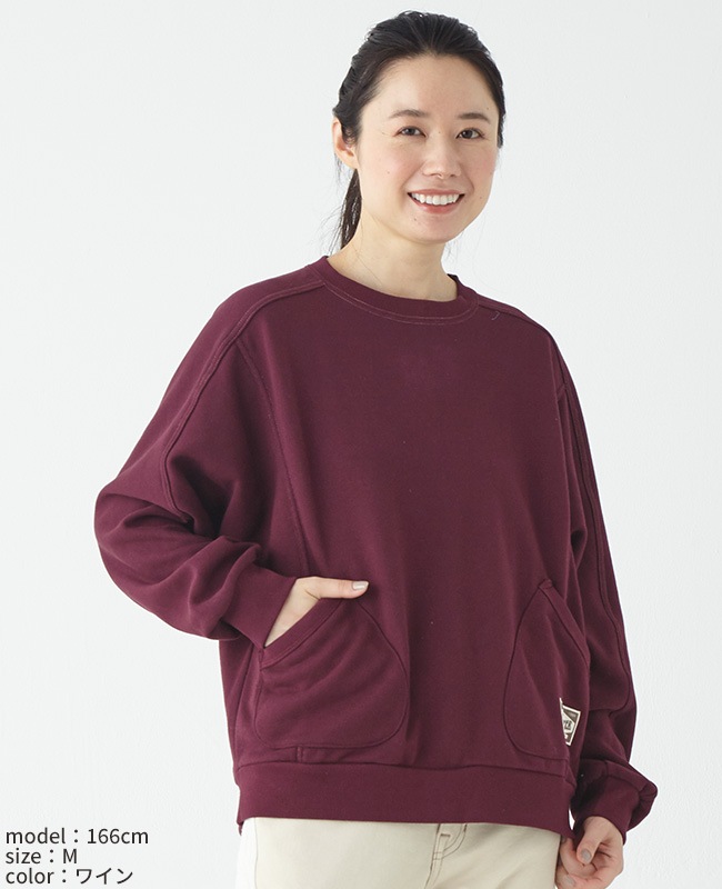 クリフメイヤー[公式] スウェットモモンガクルー LADYS 2417833L