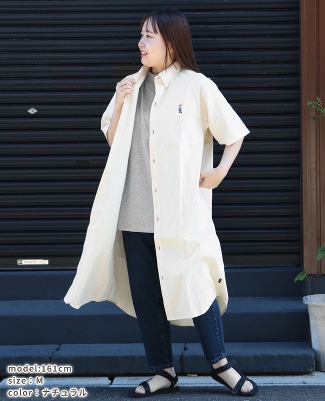クリフメイヤー[公式] キャンプラビットシャツワンピ LADYS