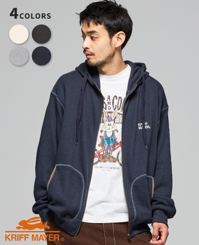 クリフメイヤー[公式] ハニカムワッフルジップパーカー MENS 2517819