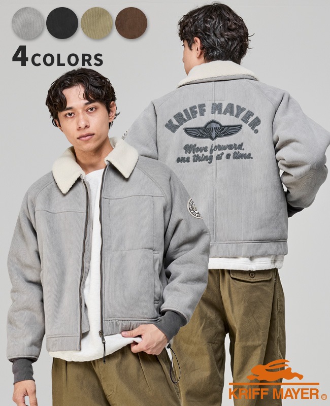 クリフメイヤー[公式] 裏ボアコーデュロイボンバージャケット MENS