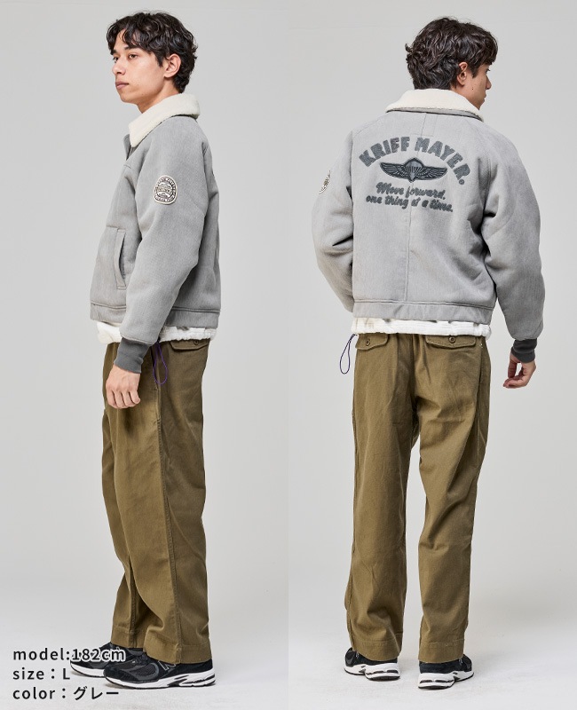 クリフメイヤー[公式] 裏ボアコーデュロイボンバージャケット MENS