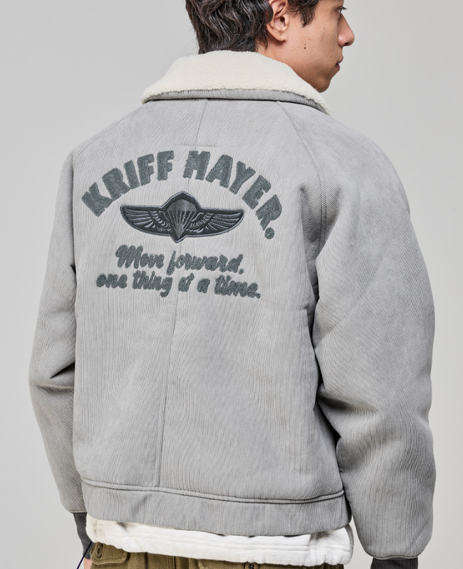 クリフメイヤー[公式] 裏ボアコーデュロイボンバージャケット MENS 2525106