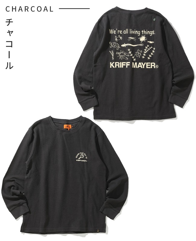 クリフメイヤー[公式] Wフェイスプリントクルー(池の生物) KIDS J2517853