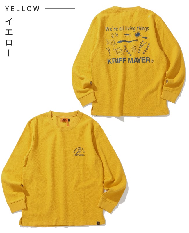 クリフメイヤー[公式] Wフェイスプリントクルー(池の生物) KIDS J2517853