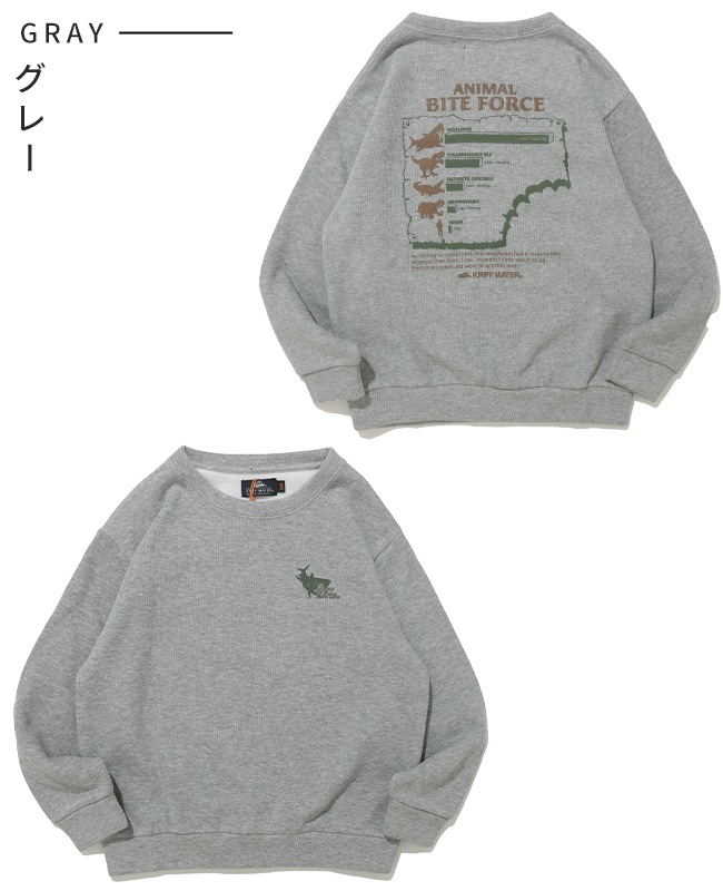 クリフメイヤー[公式] ソフト裏起毛クルー(噛む力) KIDS J2627833