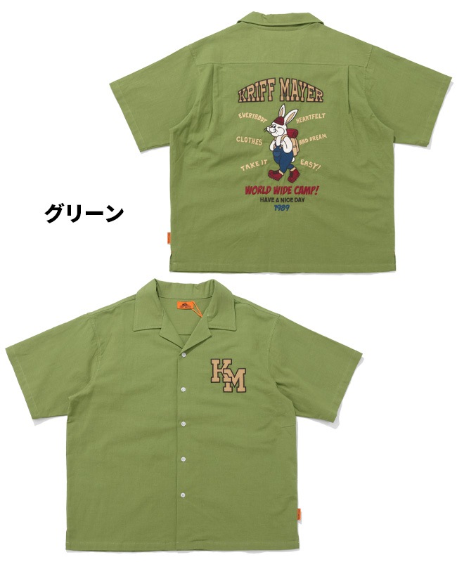 クリフメイヤー[公式] クリフラビット刺繍開襟シャツ MENS 2457801