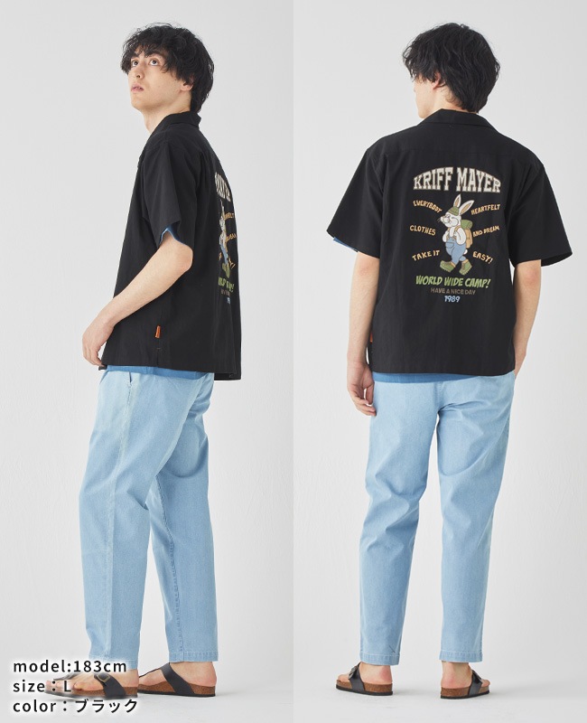 クリフメイヤー[公式] クリフラビット刺繍開襟シャツ MENS 2457801